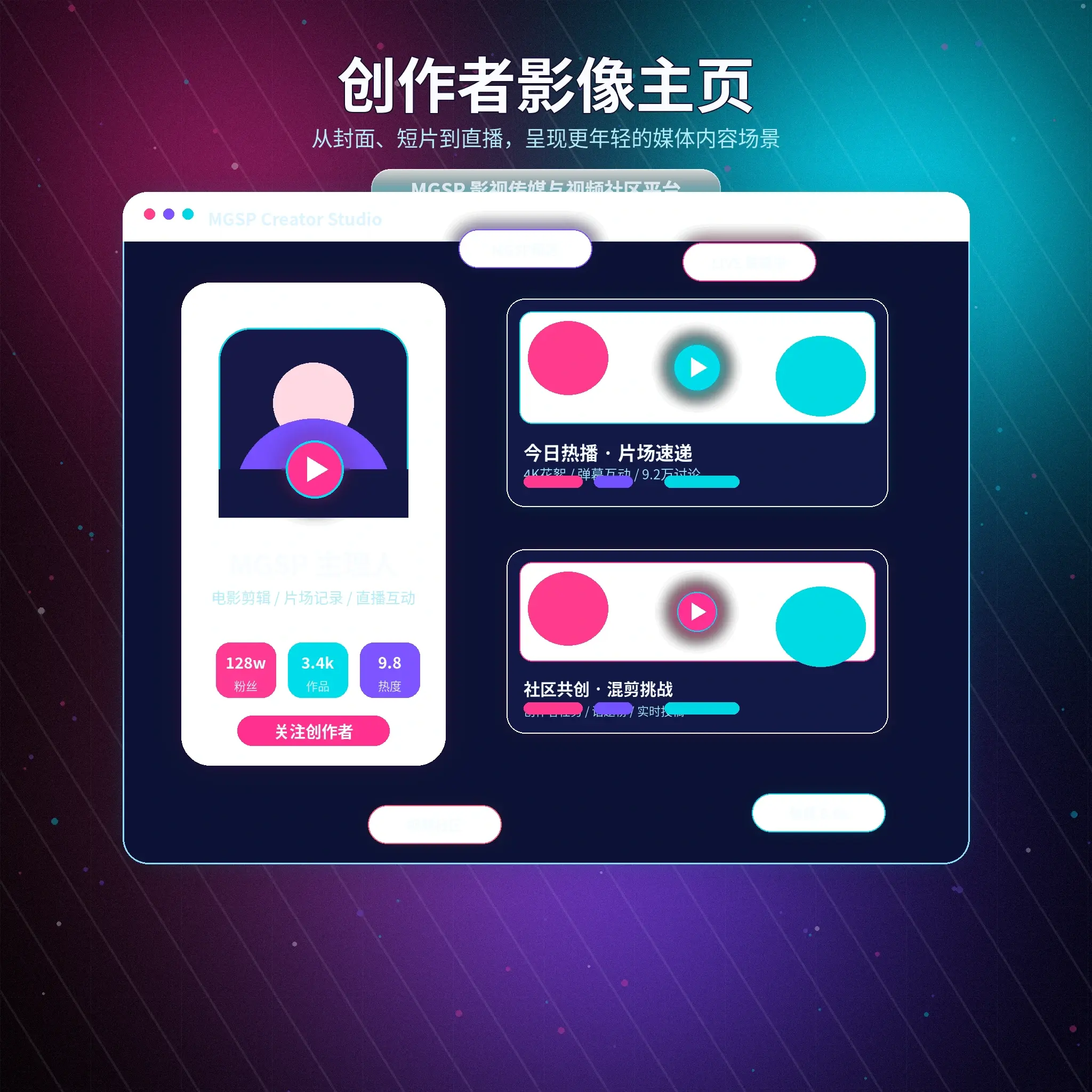蘑菇视频创作者日常内容展示
